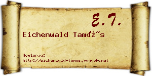 Eichenwald Tamás névjegykártya